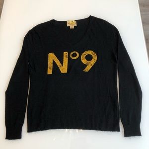 Wildfox Black Angora Blend Tunic Sweater